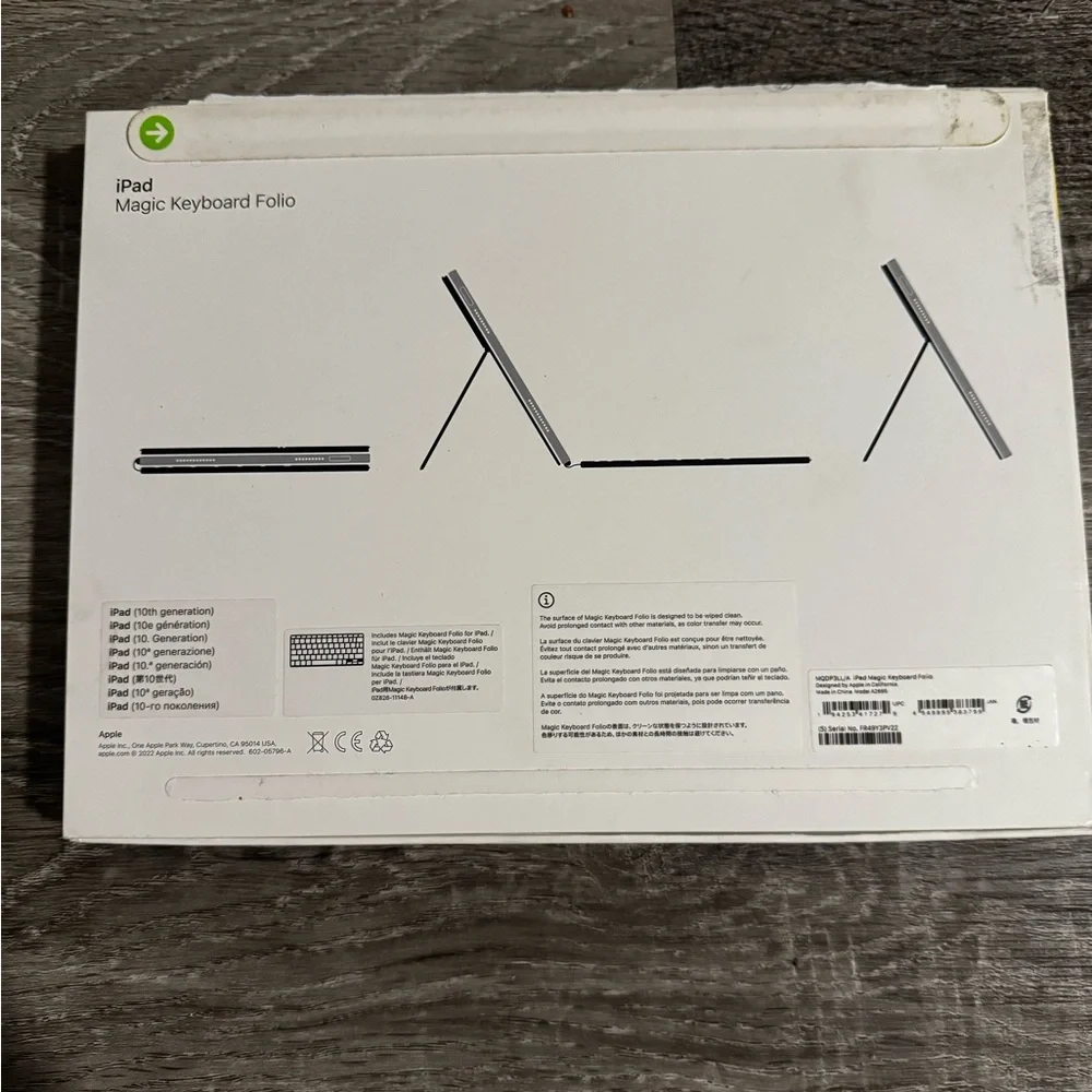 Apple iPad Magic Keyboard Folio - Elegant White 10 generation